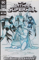 BATMAN/SUPERMAN Issue 8 Page Cover Comic Art