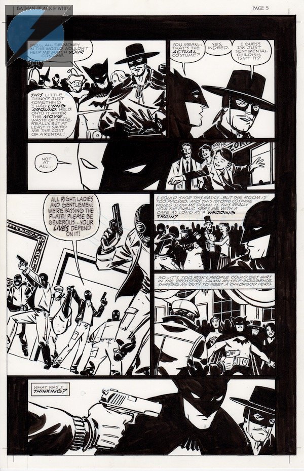batman comic book pages black and white